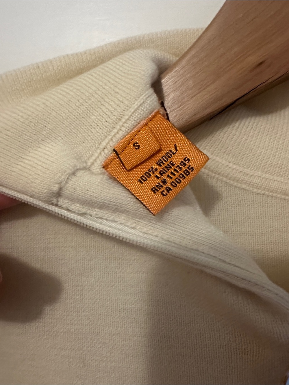 Tory Burch Cream Turtleneck Slim Knit Sweater - Picture 5 of 6
